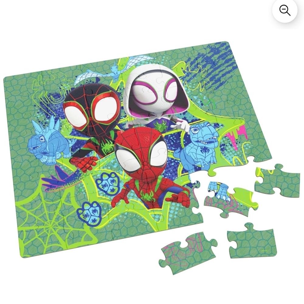 Marvel Spidey Puzzle Tin with Red and Blue Heroes - Picture 9 of 12